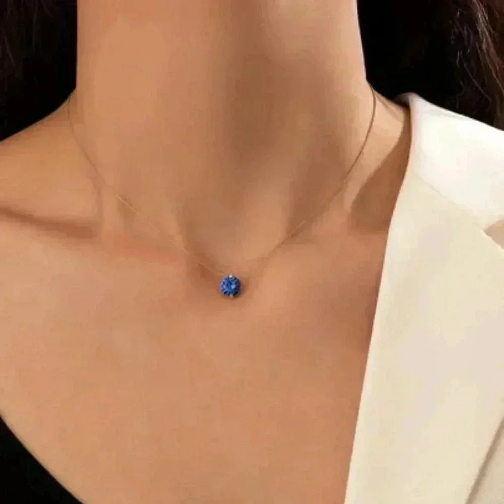 Sapphire Elegance Pendant 14k Gold Filled Necklace